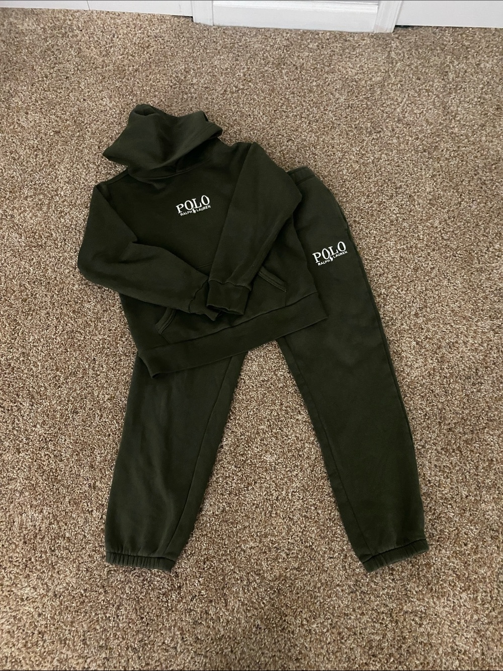 Polo by Ralph Lauren Kids Olive Green Hoodie & Joggers Set